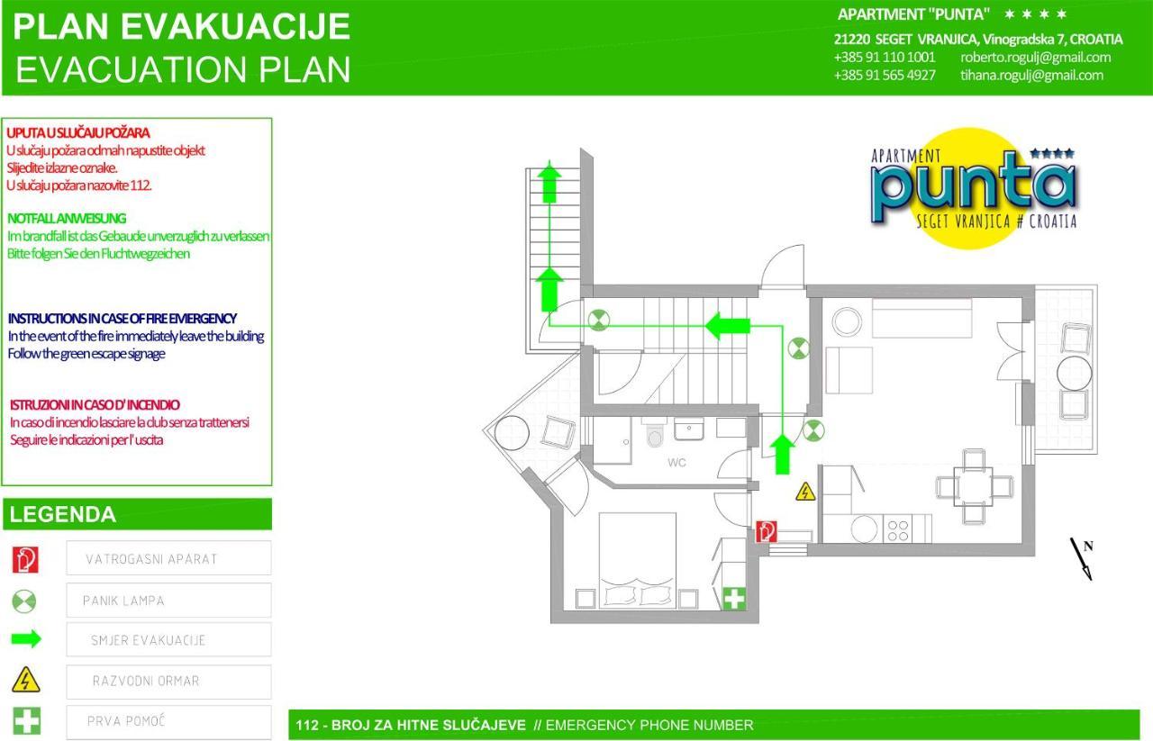 Apartment Punta Seget Vranjica Exterior photo
